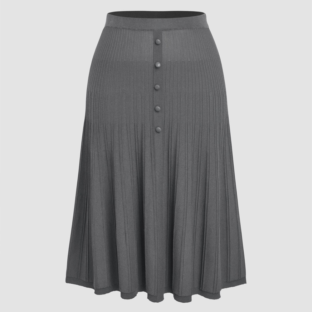 Cider NWOT Knit Mid Waist Button Skirt Size 2XL